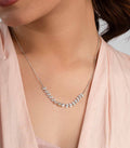 Garland Of Leaves Necklace (Silver)