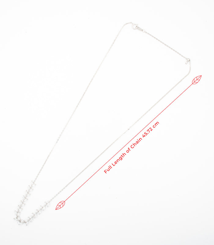 Garland Of Leaves Necklace (Silver)