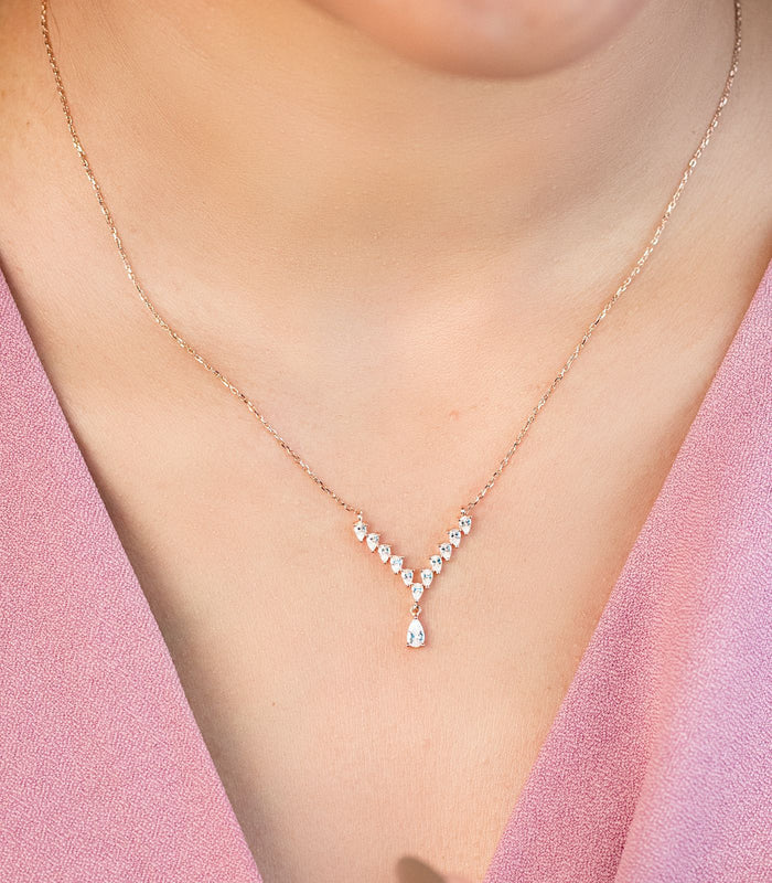 Garland Of Stones Necklace (Silver)