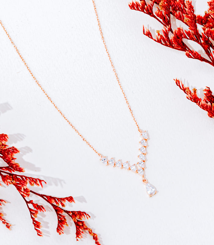 Garland Of Stones Necklace (Silver)