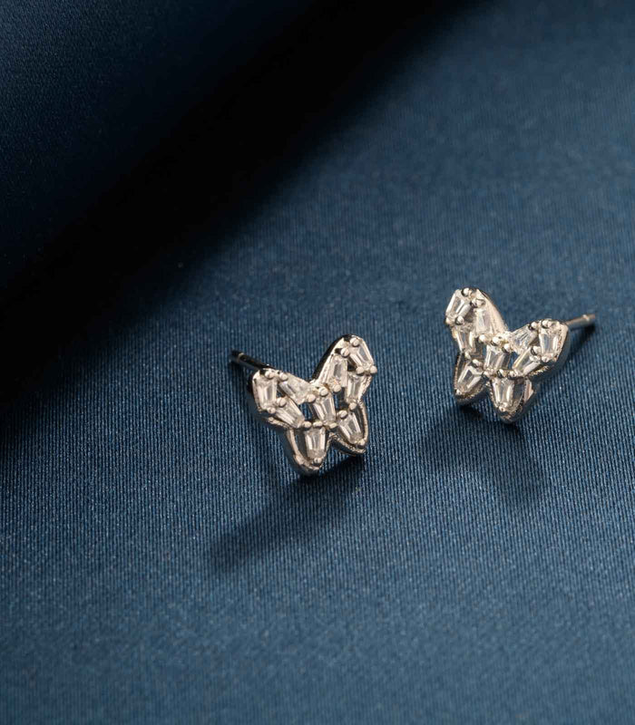 Geometric Butterfly Tops (Silver)