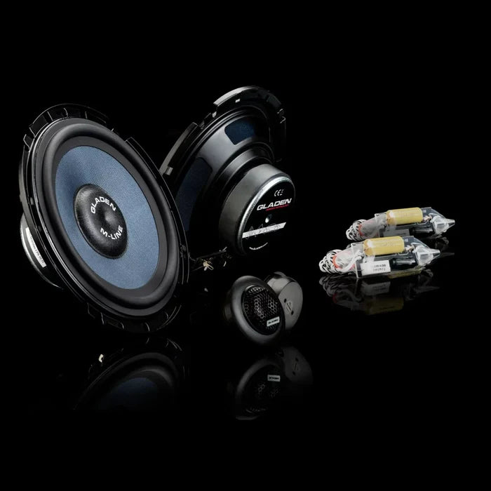 Gladen M 165 SLIM Kit di altoparlanti mid-woofer a 2 vie 165mm 3 Ohm 95W