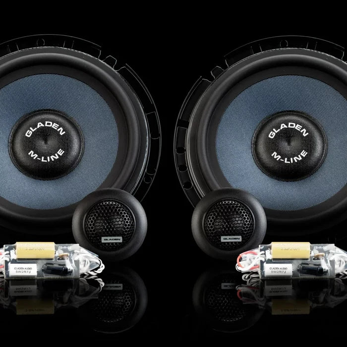 Gladen M 165 SLIM Kit di altoparlanti mid-woofer a 2 vie 165mm 3 Ohm 95W