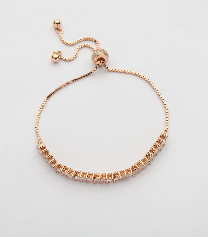 Glimmering Crystals Bracelet (Silver)