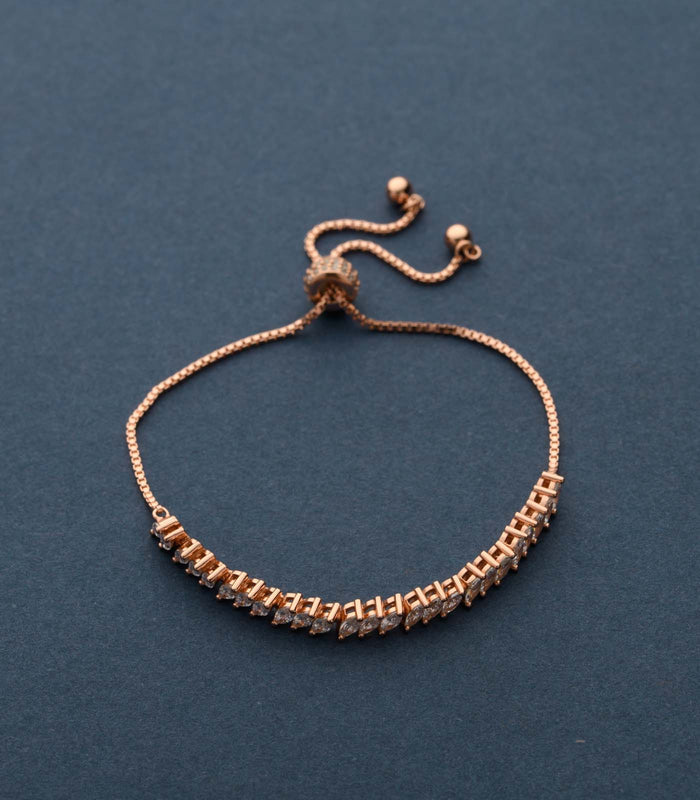 Glimmering Crystals Bracelet (Silver)