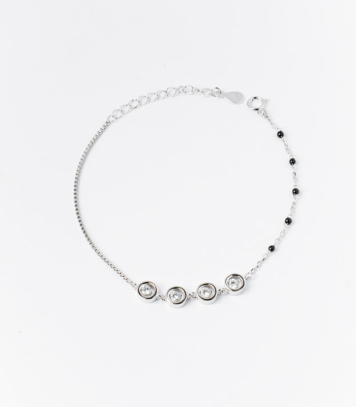 Glimmering Motifs Bracelet (Silver)