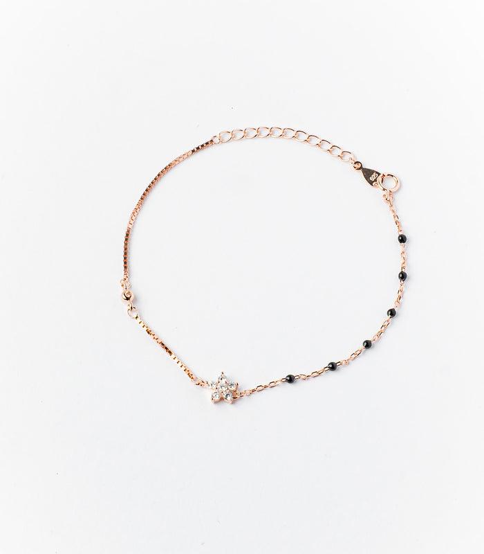 Glowing Crystal Motifs Bracelet (Silver)