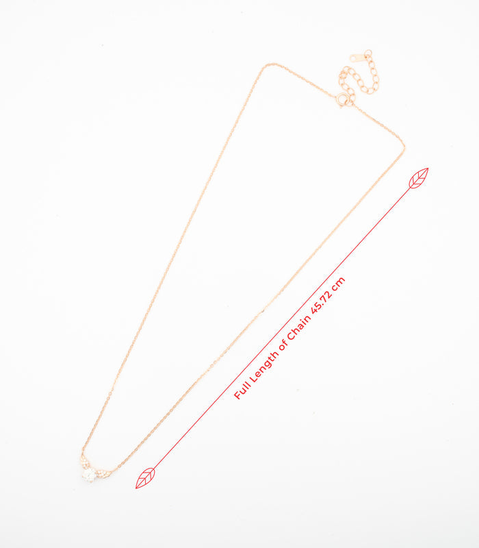 Gold Coloured Flying Sphere Necklace (Silver)