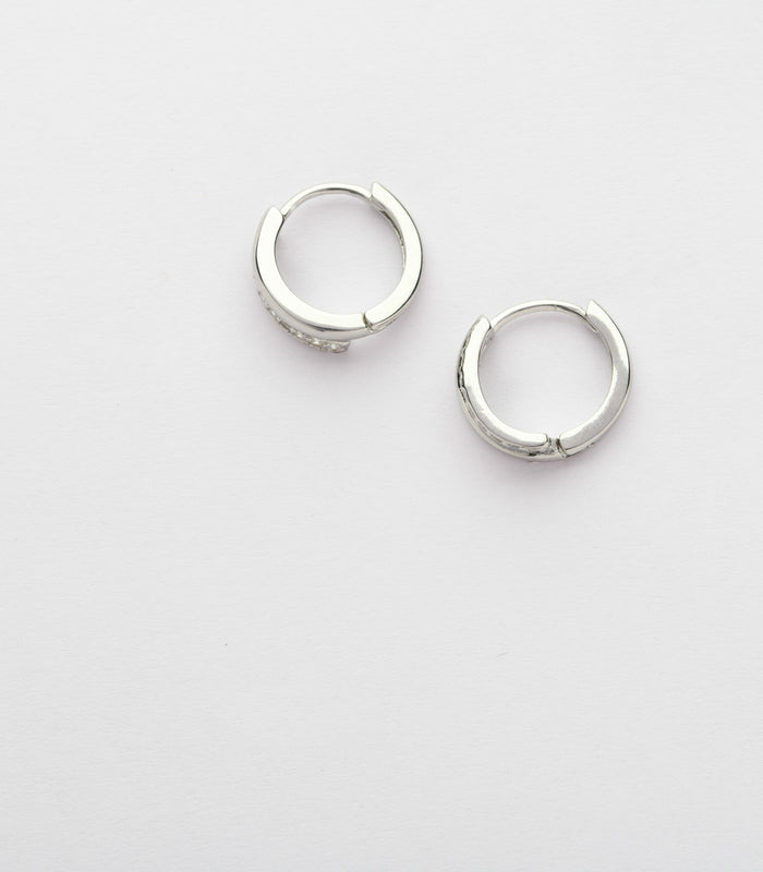 Gorgeous Gleam Hoops  (Silver)