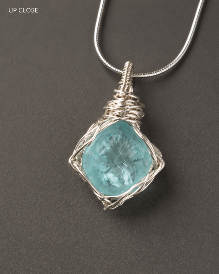 OddJoy Fluorite Ghosting handmade necklace product view