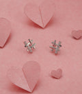Hash Shaped Earrings (Silver)