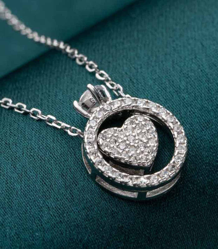 Heart Necklace (Silver)