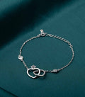 Heart Ring Bracelet (Silver)