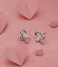 Heart Shaped Earrings (Silver)