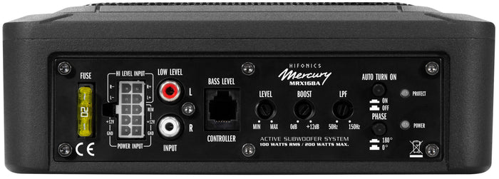 Hifonics MRX-168A Subwoofer attivo sottosedile da 6x8" 200W