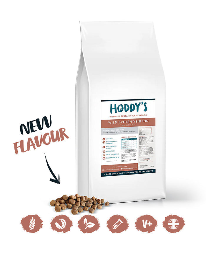 Hoddys Wild British Venison - 12kg - Premium  from Hoddy's Premium Dog Food - Just £59! Shop now at Hoddy's Premium Dog Food