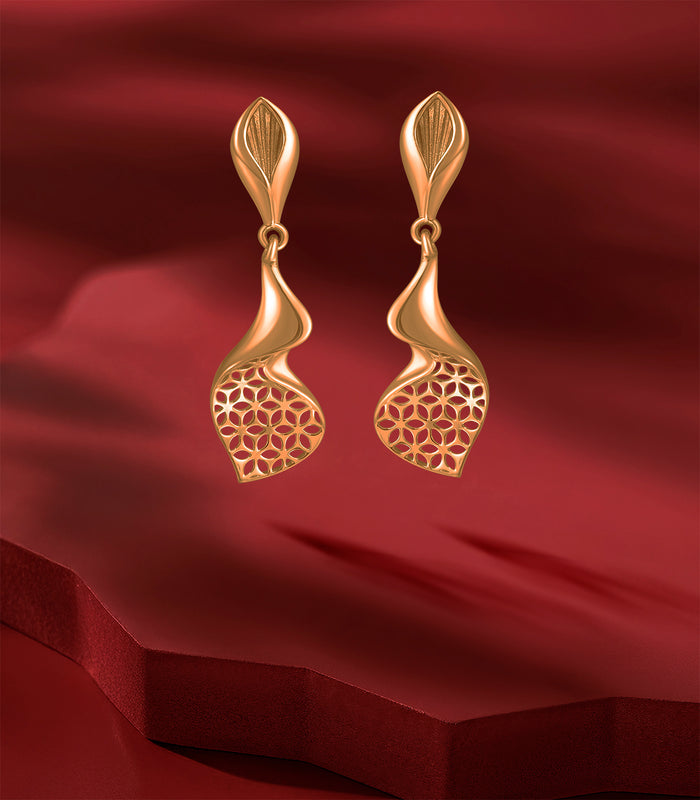 Honeycomb Swirl Gold Tops
