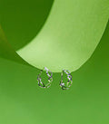 Infinite Classic Hoops Earrings (Silver)