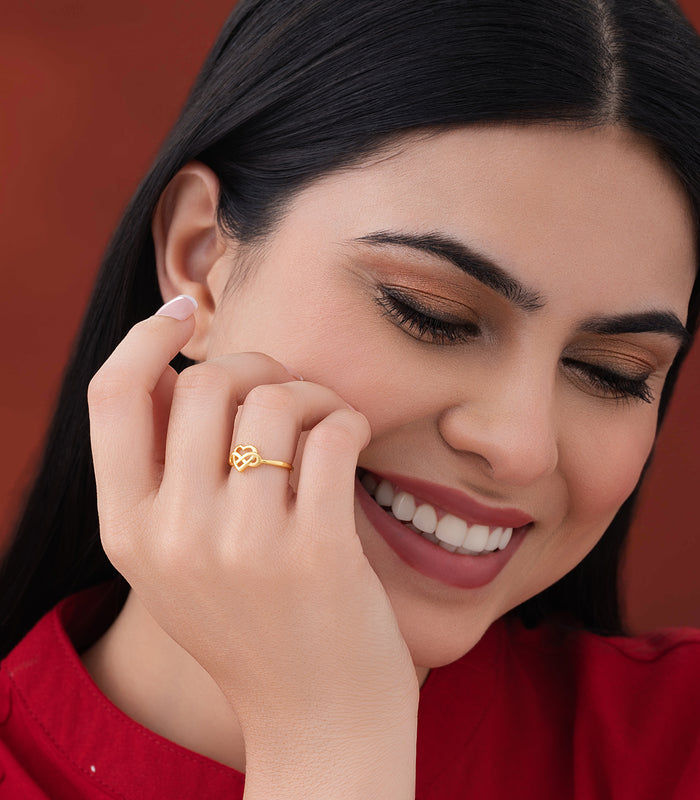 Infinite Love Gold Finger Ring