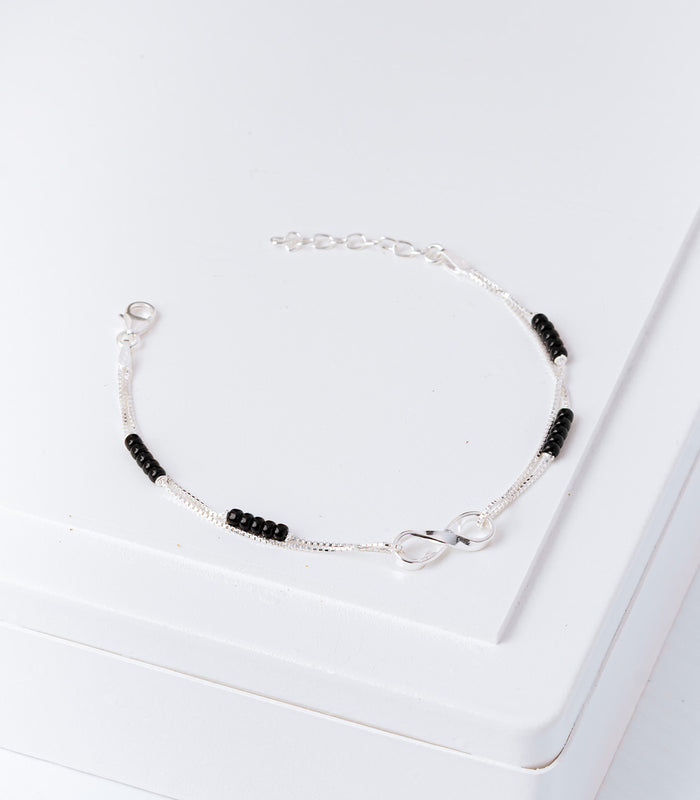 Infinity Mangalsutra Bracelet (Silver)