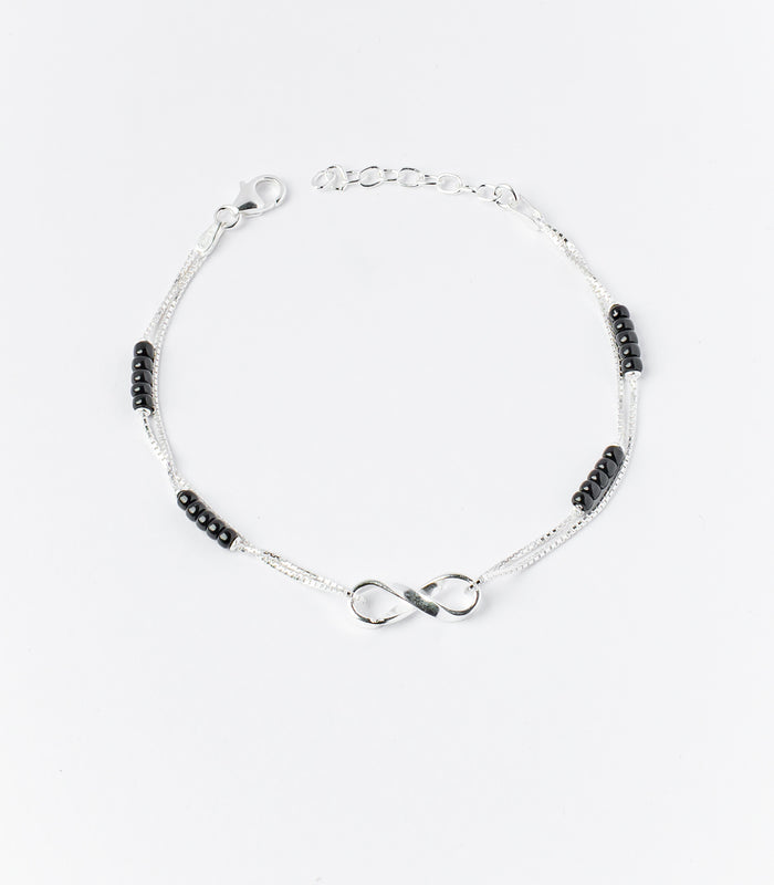 Infinity Mangalsutra Bracelet (Silver)