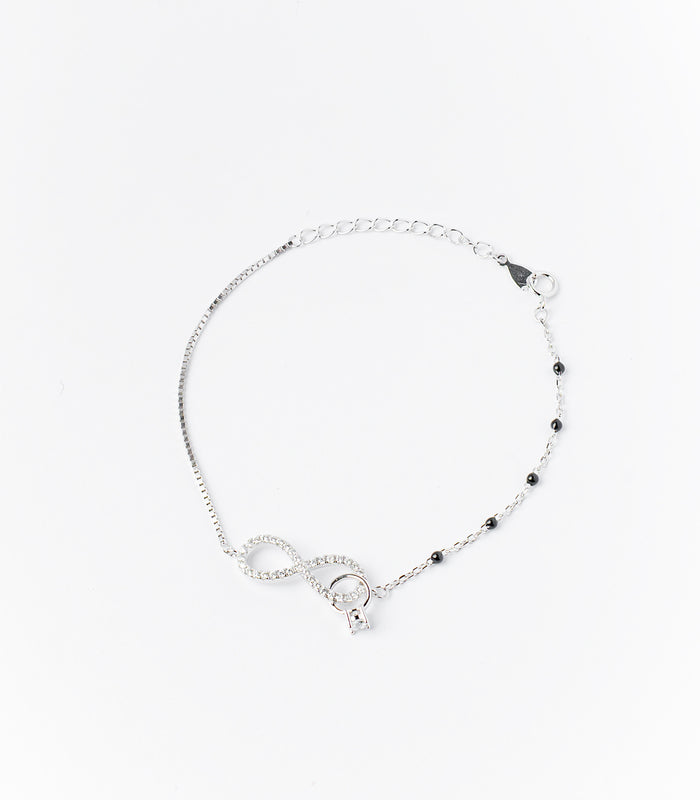 Infinity Motif Bracelet (Silver)