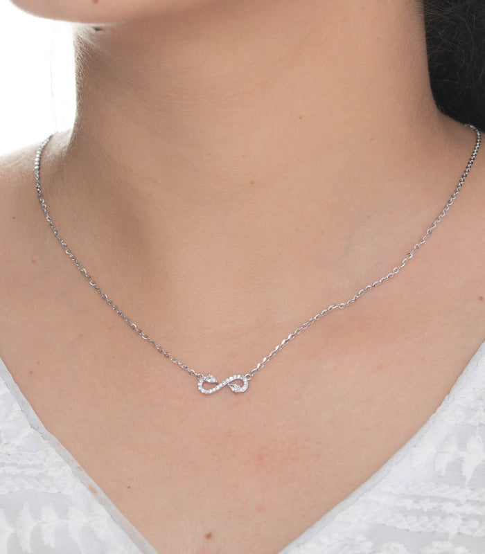 Infinity Necklace (Silver)