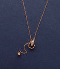 Interlocked Rings Necklace (Silver)