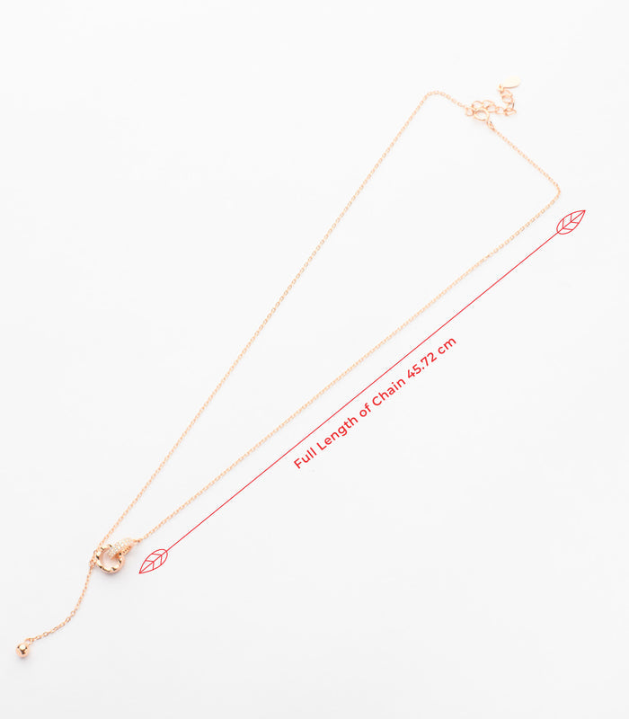 Interlocked Rings Necklace (Silver)