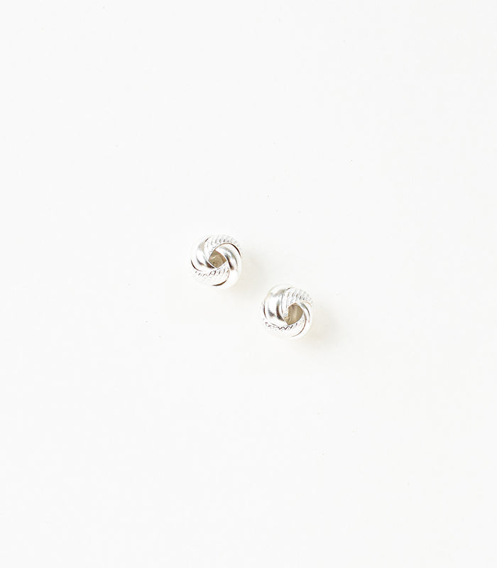Interlocked Round Orbits Dual Textured Tops (Silver)
