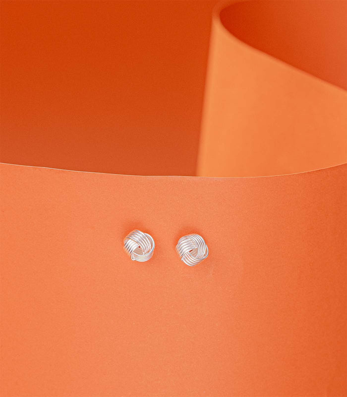 Interlocked Round Orbits Silver Tops (Silver)
