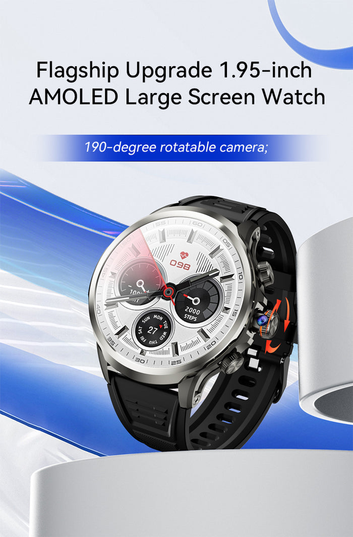 J18 Smart Watch – SIM Card Support, Heart Rate, SpO2 & Sleep Monitor, TikTok Compatible, 7-Day Battery