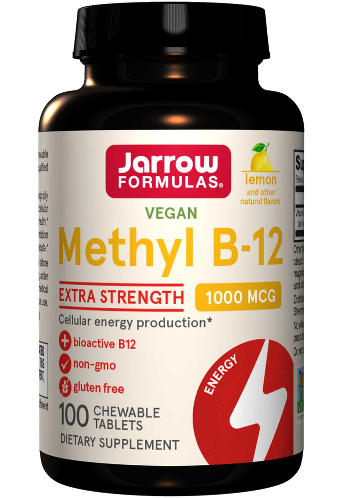 Jarrow Formulas Methyl B-12 1000 mcg (Lemon Flavor)