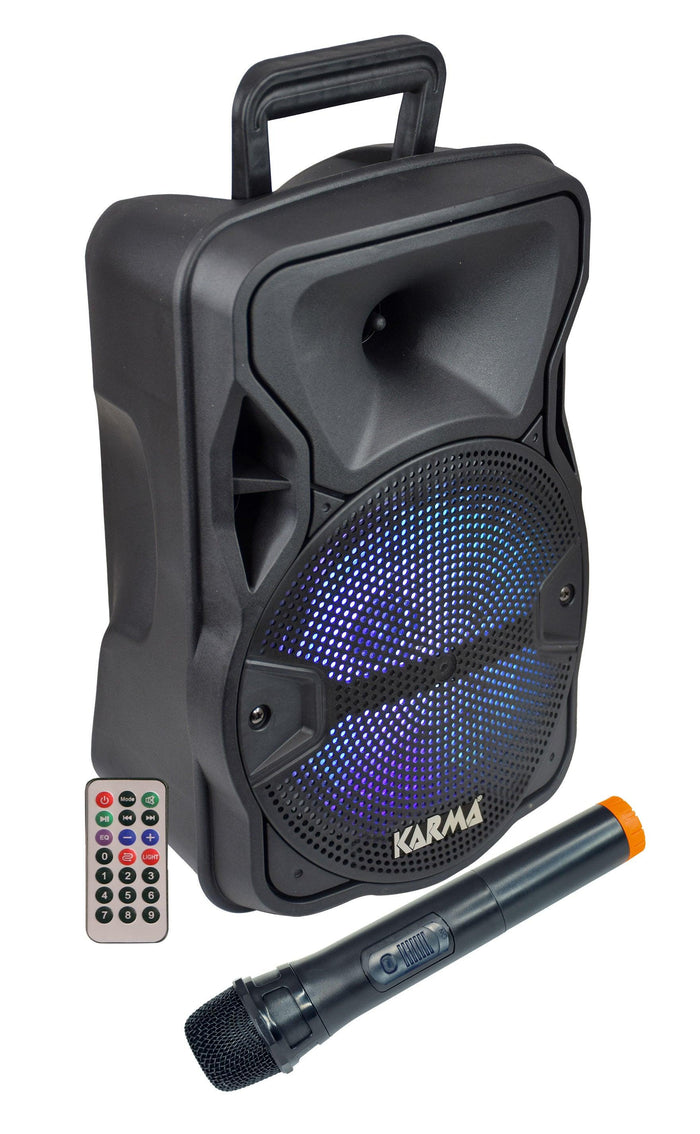 KARMA PSB 8 Diffusore amplificato con radiomicrofono 300W PMPO - TechSoundSystem.com