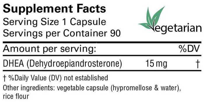Karuna Health DHEA 15 mg Ingredients