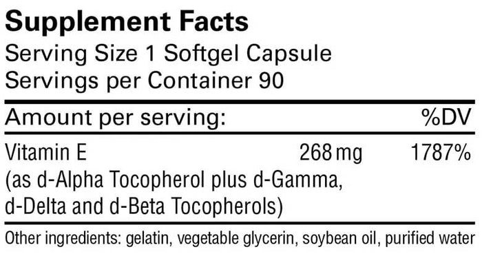 Karuna Health E-400 400 IU Ingredients