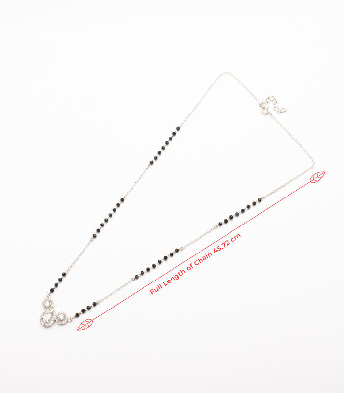 Katrina Kaif Inspired Modern Mangalsutra (Silver)