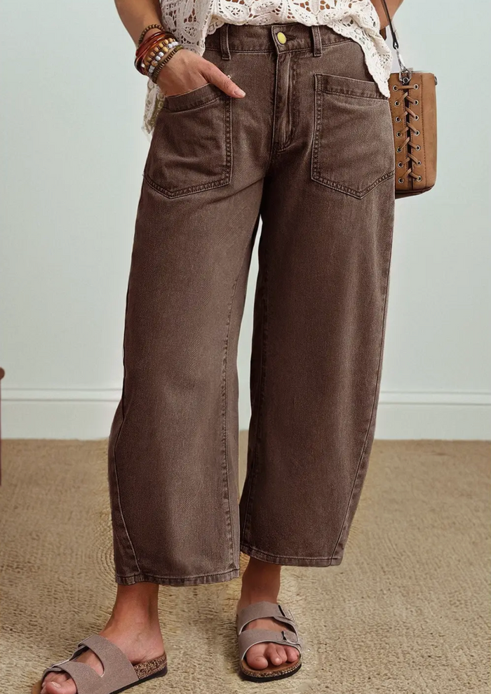 Las Square Patch Pocket Ankle