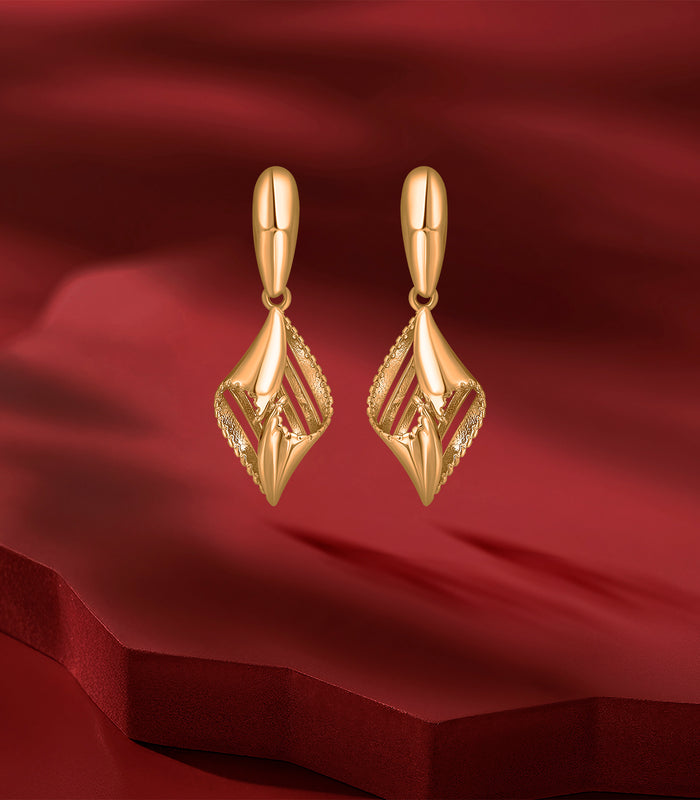 Layered Chevron Gold Tops
