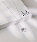 Linked Forever Necklace Set (Silver)