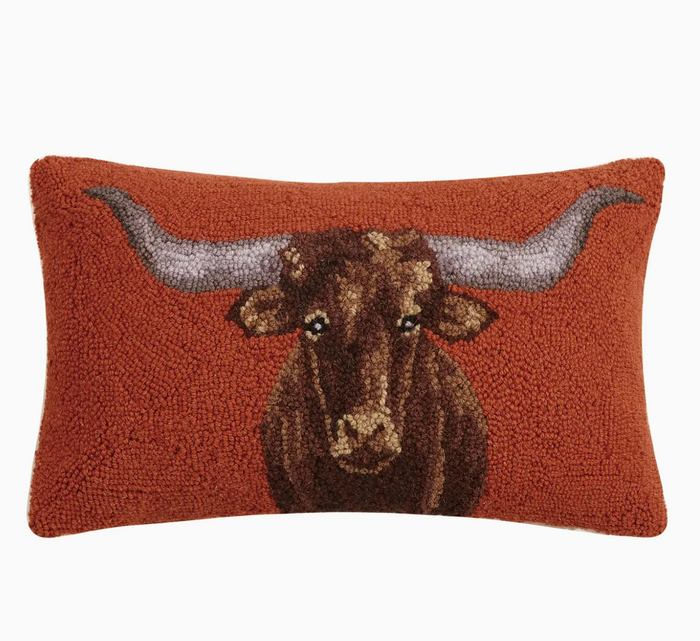 Longhorn Hook Pillow