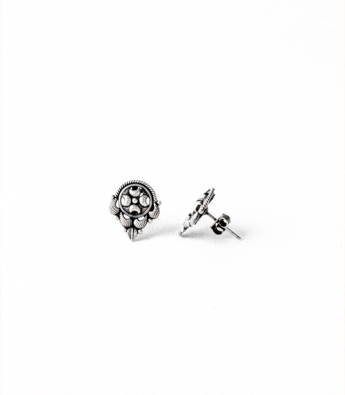 Lunar Charm Oxidized Tops (Silver)