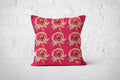 Magenta Pattern Romance Outdoor Cushion
