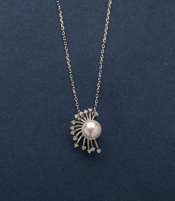 Majestic Spark Necklace (Silver)