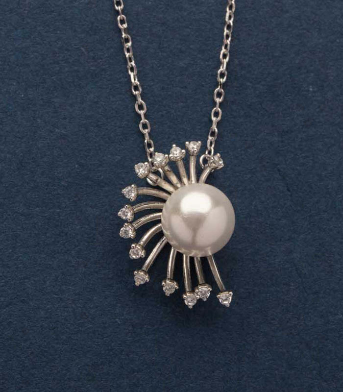 Majestic Spark Necklace (Silver)