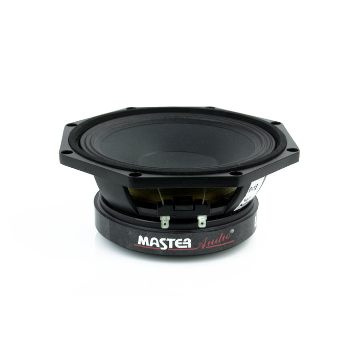 Master Audio LST08/8 Subwoofer 8" 200mm 8 ohm 250W RMS sospensione in tela, cono cellulosa
