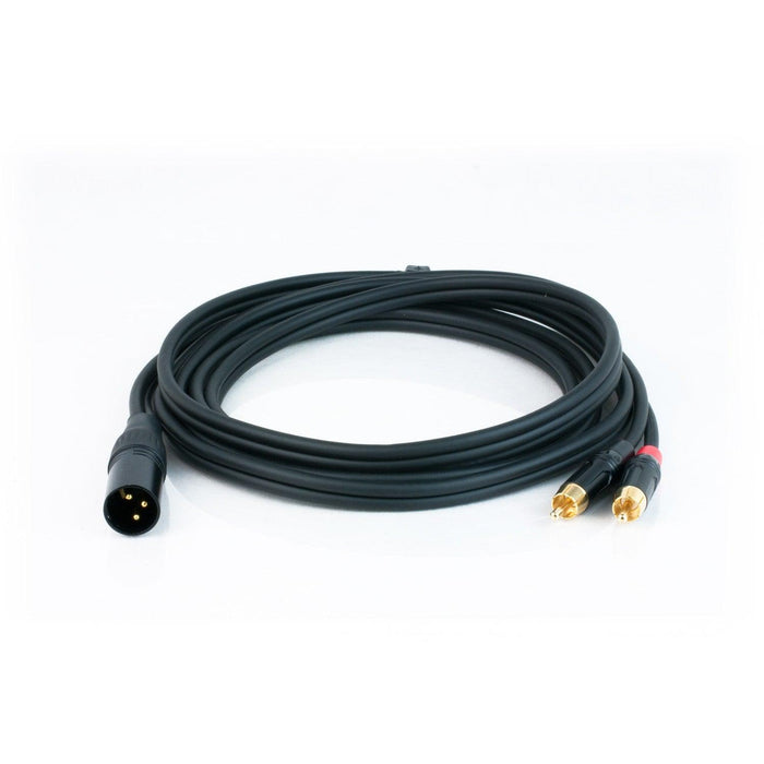 Master Audio RCA391/3 cavo audio alta qualità con 2 RCA maschi + 1 XLR 3 poli maschio - TechSoundSystem.com