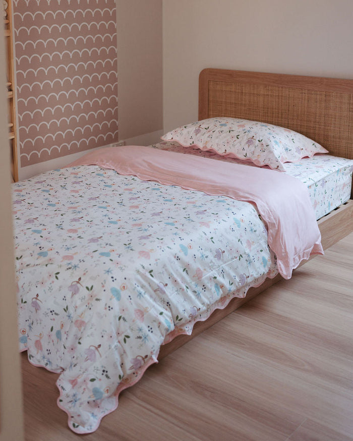 Matching King Single Quilt Cover & Waterproof Pillowcase Set - Alaska