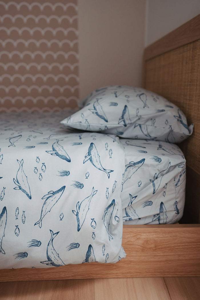 Matching King Single Quilt Cover & Waterproof Pillowcase Set - Bowie