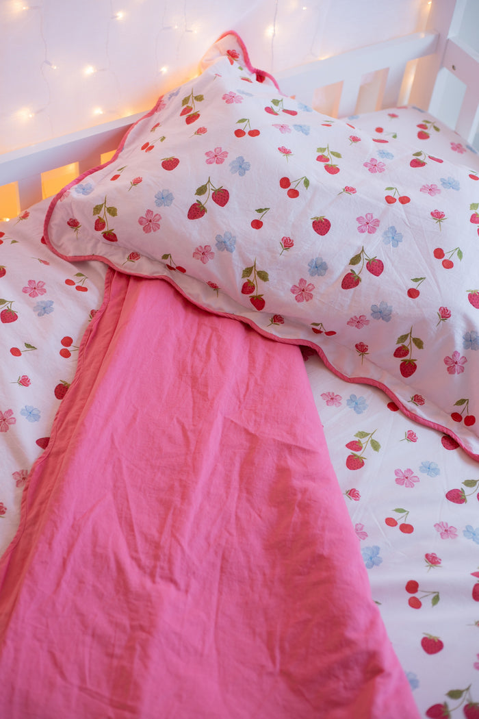 Matching King Single Quilt Cover & Waterproof Pillowcase Set - Evie